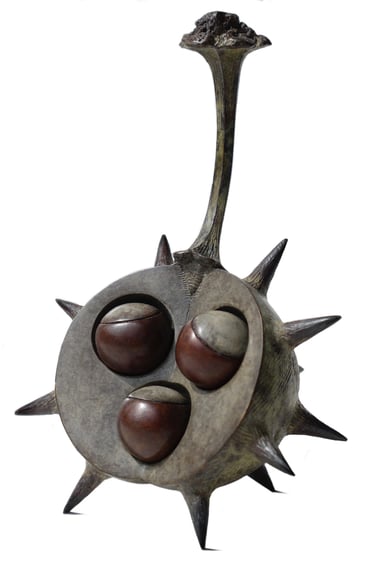 Bronze Sculpture Horse Chestnut Conker By Mark Richard Hall Sculptor