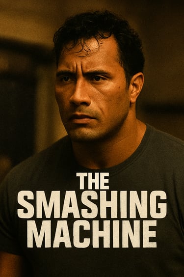 Dwayne Johnson as Mark Kerr in The Smashing Machine movi