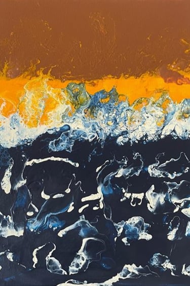 Tempest - Tableau art abstrait - art contemporain - acrylique sur toile