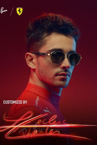 a man wearing sunglasses and sunglasses with the name of the name of the man