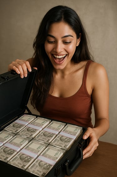 Businesswoman cash