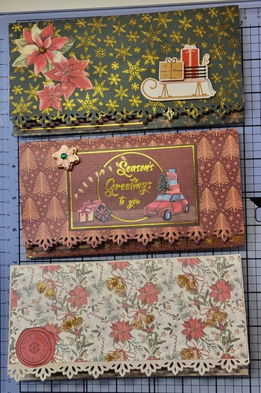 porte-billets en scrapbooking