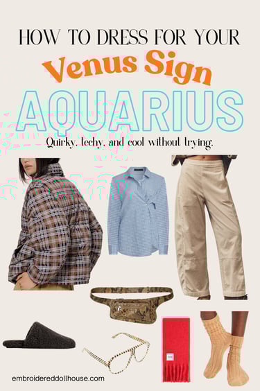 How to dress for your Venus sign picture collage featuring inspiration from Anthropologie, Free Peop