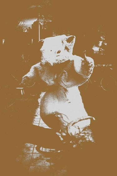 Costume de rat réalisé pour la performance "Souris-moi" | David Noir