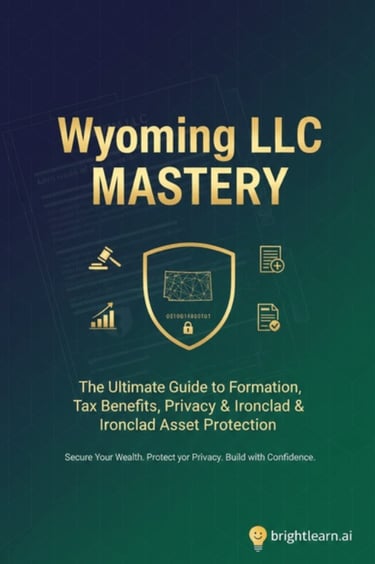 Wyoming LLC Mastery: The Ultimate Guide to Formation, Tax Benefits, Privacy & Ironclad Asset Protect