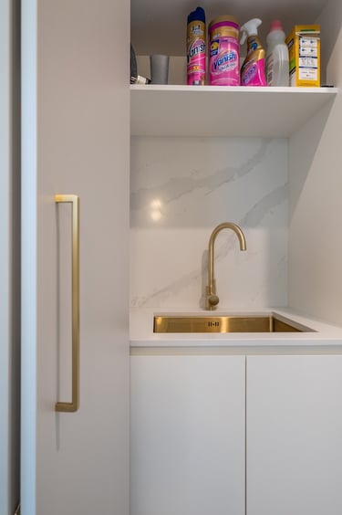 Cupboard laundry Peaky Builders Wellington