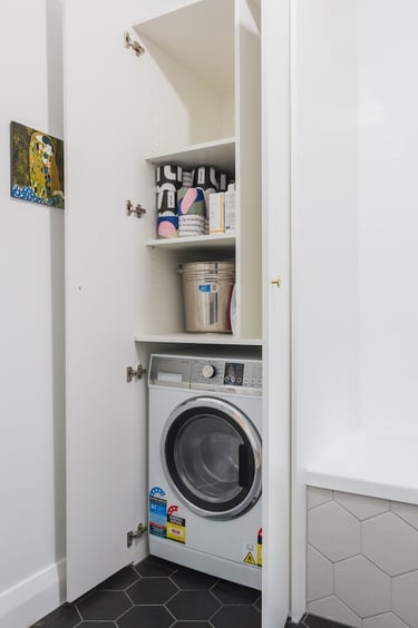 laundry cabinet Wellington renovation
