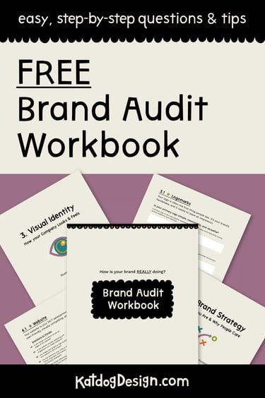 Free brand audit workbook, easy, step-by-step quesyions and tips
