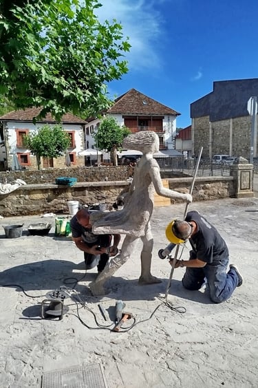 Escultura de cemento armado