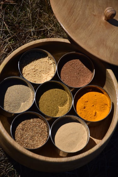 mélange d'épices ayurvédiques churna pour trouble digestif