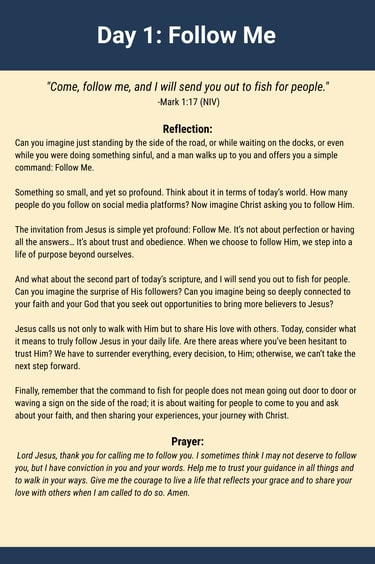 sample devotional