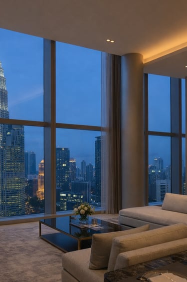 Penthouse Kuala Lumpur with KLCC Twin Towers view