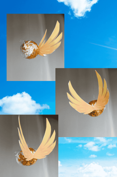 DIY Golden Snitch. How to make your own quidditch practice.