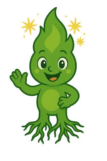 Mascotte Etincelles et Radicelles