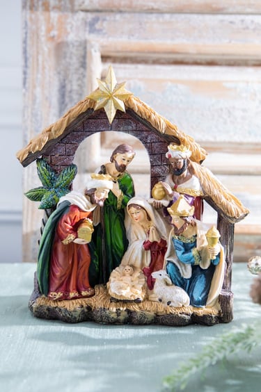 resin Nativity set