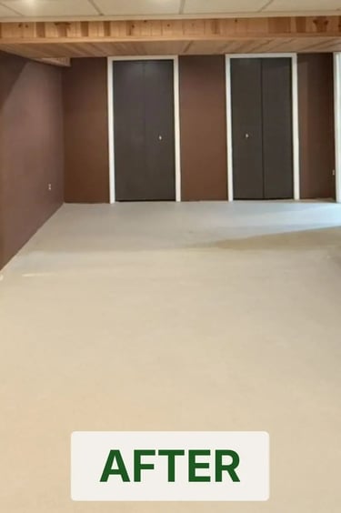 After cleanout – home interior fully cleared and cleaned in Metro Detroit