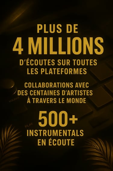 dayell beatz 4 millions d'écoutes dans le monde instrumentals beats producer