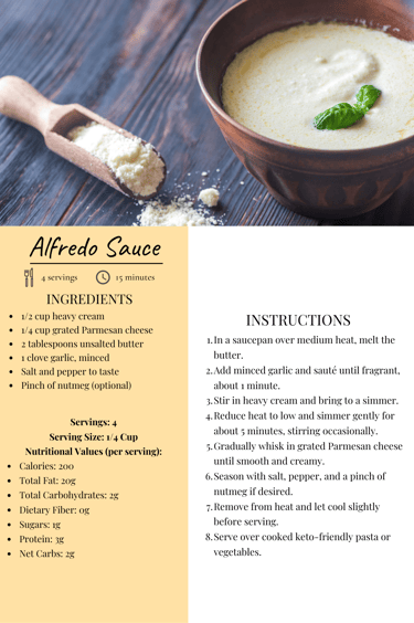a recipe for a soup with a recipe card
