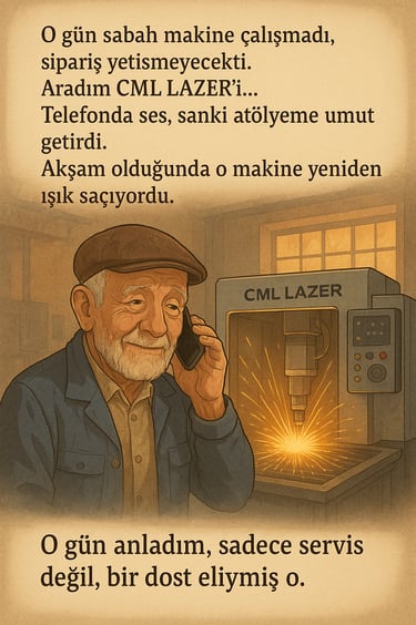 Lazer kesim makinesi teknik servis