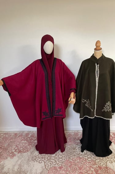 mode mastour modeste femme poncho