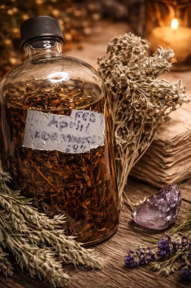 Artemisa herbal tonic by Belle for natural cleansing and digestive balance, handcrafted botanical remedy in Mexico City