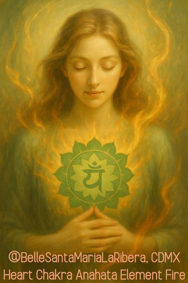 Anahata chakra 12 petals, representing balance, love, and healing energy human heart transmutation