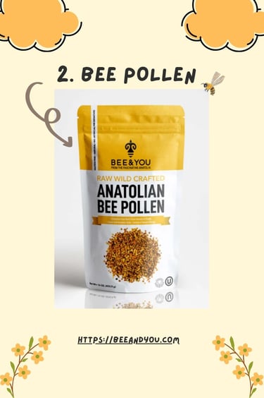 Raw wild crafted Anatolian bee pollen from Bee & You