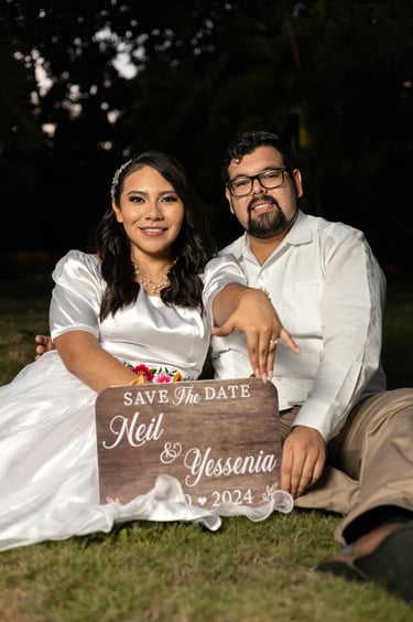 Letrero save the date para boda mexicana