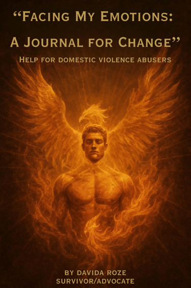 Facing My Emotions: A Journal For Change Help for Domestic Violence Abusers by Davida Roze Survivor