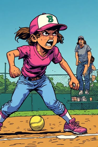 Softball player mad at parent and needs coaching