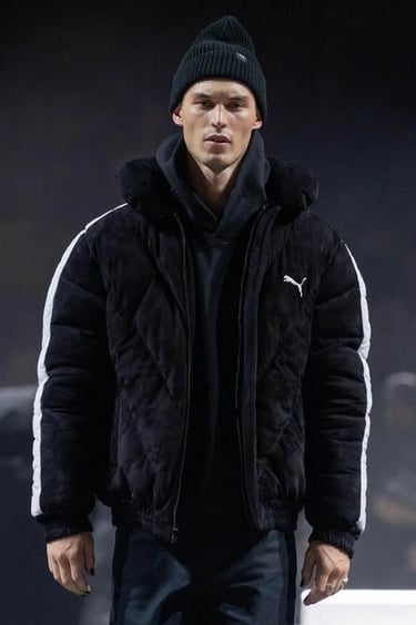 Ann Gior Makeup Artist for PUMA NYFW on model Kit Butler