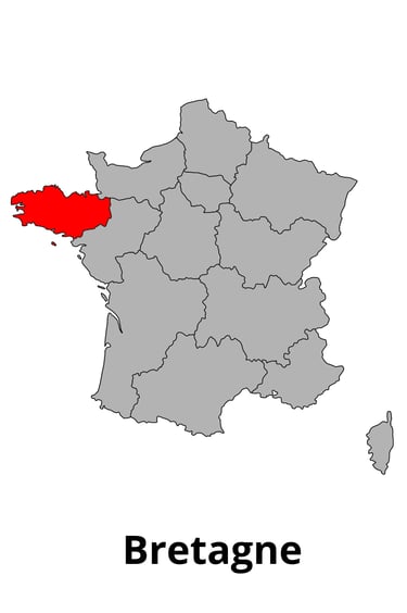 France map - Brittany