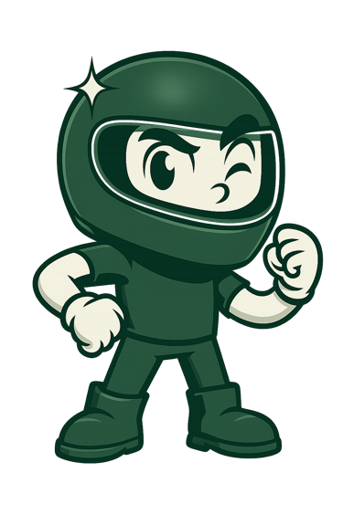 Servicio pionero de limpieza automática de cascos de moto en España.