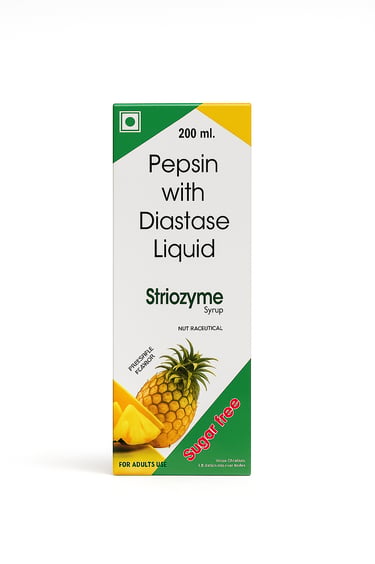 Striozyme Syrup. Digestive enzyme by Strio Healthcare