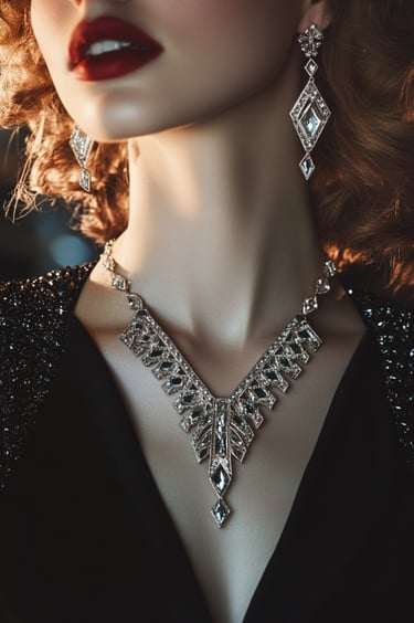 Geometric Art Deco Inspired Jewelry