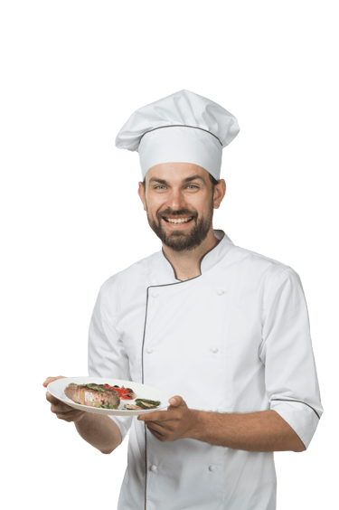 Chefs apresentando prato especial — valorização de cardápio digital para restaurantes