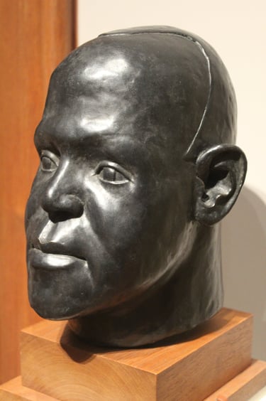 Bust of Dr Harold Moody created by his brother Ronald Moody