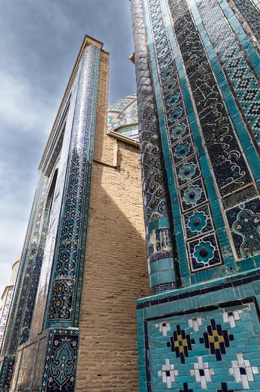 Mausolée Samarket Ouzbékistan Nécropole De Shohizinda