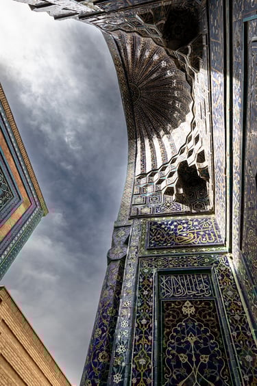 Mausolée Samarket Ouzbékistan Nécropole De Shohizinda