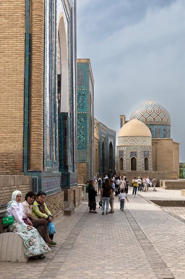 Mausolée Samarket Ouzbékistan Nécropole De Shohizinda