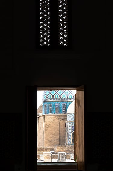 Mausolée Samarket Ouzbékistan Nécropole De Shohizinda