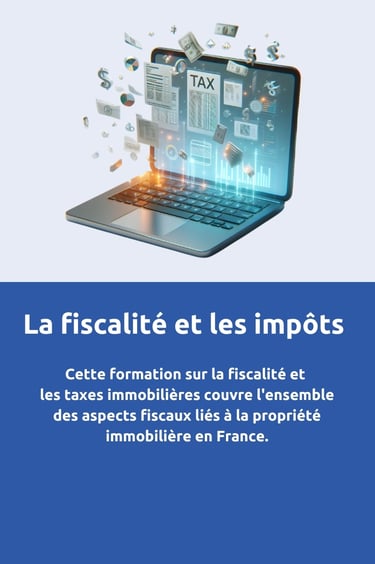 Formation impôts et fiscalité immobilières
