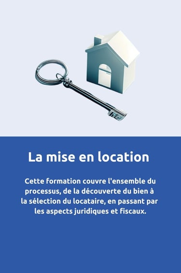 Formation réussir sa mise en location