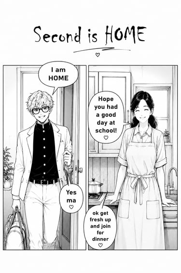 Lucas and his mom