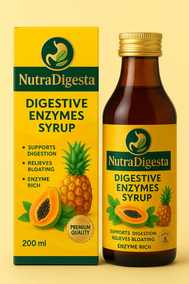 alt="Nutradigesta Pro Syrup digestive wellness and gut support syrup by Benchmark Drugs"