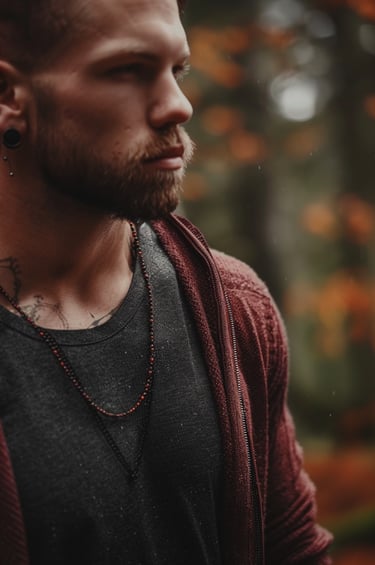 Heishi Genuine Stone Beaded Necklace for Boyfriend