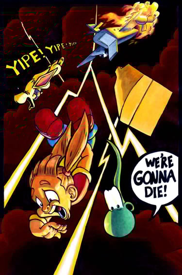 Amber Lee, her puppy, Jasper, and the Mummy's sarcophagus fall from plane and plummet to Earth!