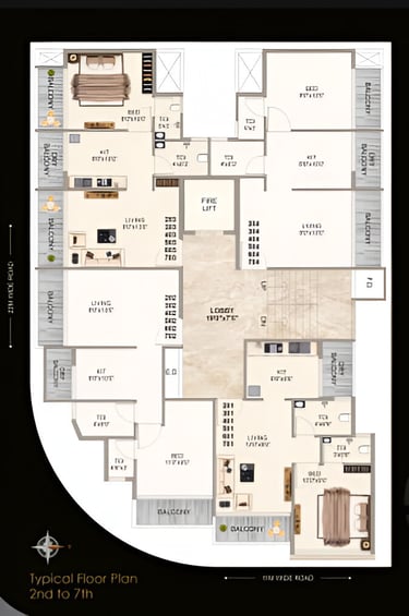 floor plan of sky mitali
