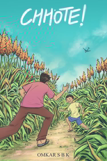 two boys running