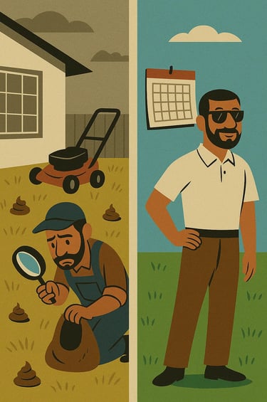 Jardin entretenu et sans déjections après passage du service LVSC